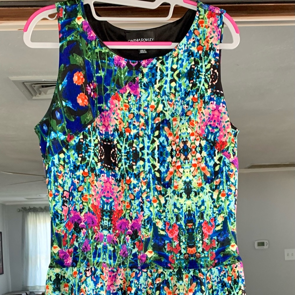 Monet inspired sleeveless dress with pockets